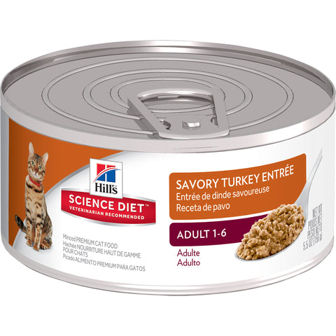 Science Diet Cat - Turkey Cans, Adult