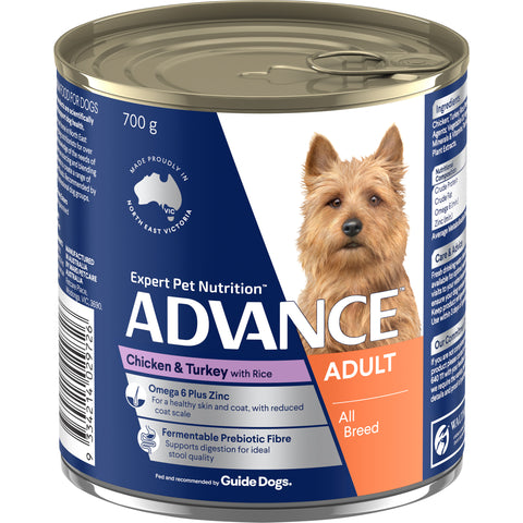 ADVANCE™ Adult All Breed Chicken & Turkey with Rice Cans