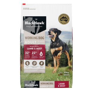 BlackHawk Dog - Adult Working Dog Lamb & Beef