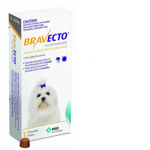 Bravecto Dog - Bravecto Very Small Dogs 2.4-5kg