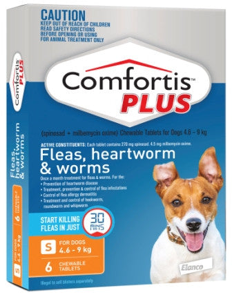 Comfortis Plus - Small Dogs 4.6-9kg (Orange)previously Panoramis