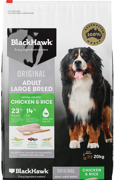 BlackHawk Dog - Adult Chicken & Rice Large Breed