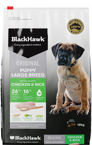 BlackHawk Dog - Puppy Chicken & Rice Large Breed