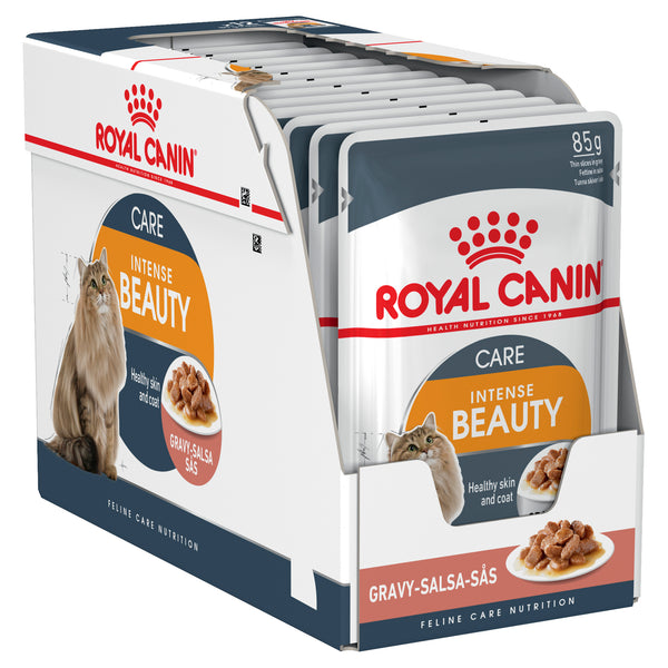 Royal Canin Cat - Royal Canin INTENSE BEAUTY ADULT IN GRAVY (pouches)