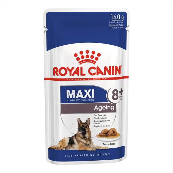 Royal Canin Dog - Royal Canin MAXI AGEING 8+ YEARS GRAVY POUCHES - Wet food