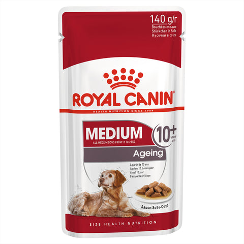Royal Canin Dog - Royal Canin MEDIUM AGEING 10+ GRAVY POUCHES - Wet food