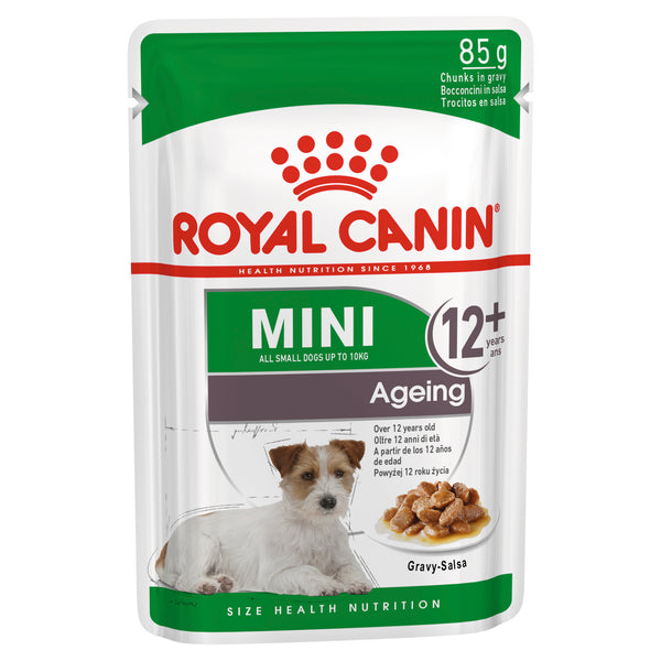 Royal Canin Dog - Royal Canin MINI AGEING 12+ GRAVY POUCHES - Wet food