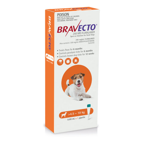 Bravecto Dog - BRAVECTO DOG SPOT ON 4.5-10KG 1PK