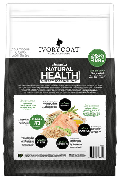 Ivory Coat - Adult Large Breed Turkey & Brown Rice