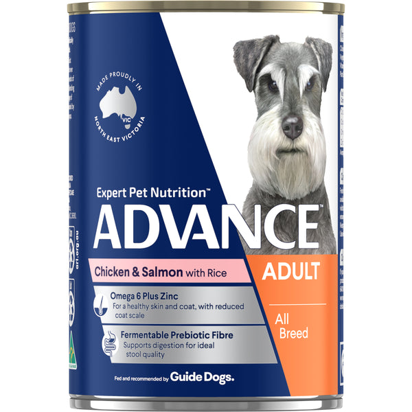 ADVANCE™ Adult All Breed Chicken & Salmon Wet Cans