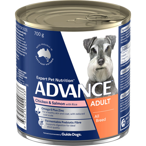 ADVANCE™ Adult All Breed Chicken & Salmon Wet Cans