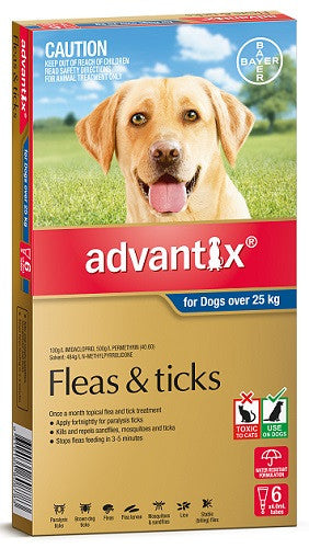 Advantix for dogs over on sale 25kg