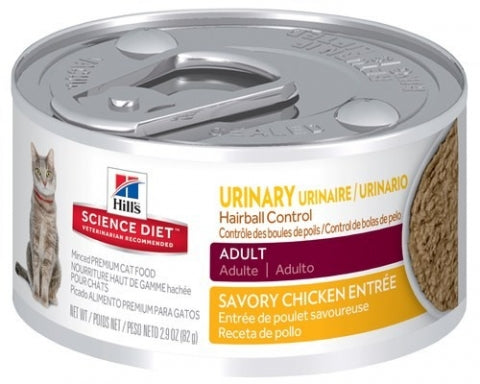Science Diet Cat - Urinary Hairball Control Adult Cans