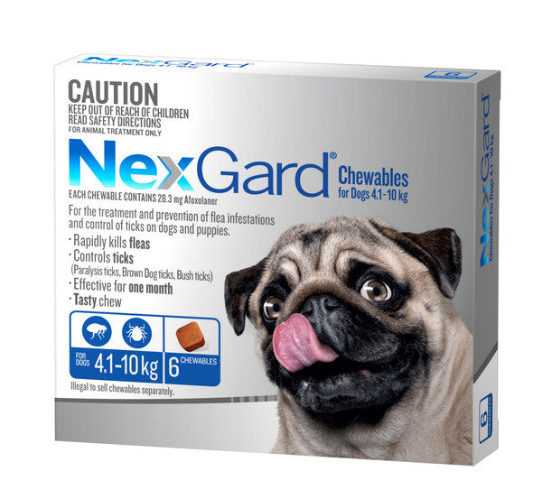 Nexgard Dog - Nexgard Chews Medium Dogs 4-10kg (BLUE)