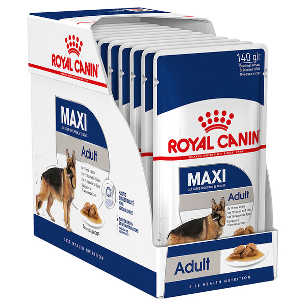 Royal Canin Dog - Royal Canin MAXI ADULT GRAVY POUCHES - Wet food