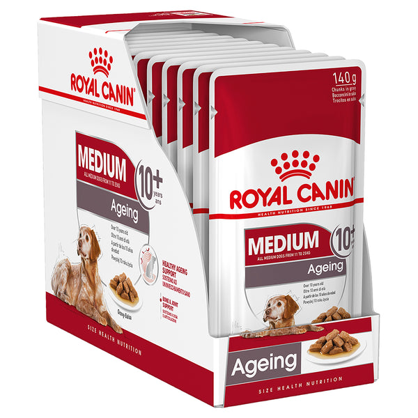 Royal Canin Dog - Royal Canin MEDIUM AGEING 10+ GRAVY POUCHES - Wet food