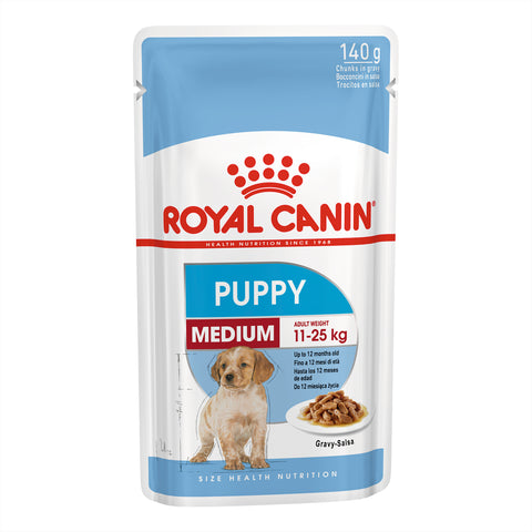 Royal Canin Dog - Royal Canin MEDIUM PUPPY GRAVY POUCHES - Wet food