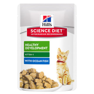Science Diet  Cat - Kitten Healthy Development Ocean Fish Chunks Pouches