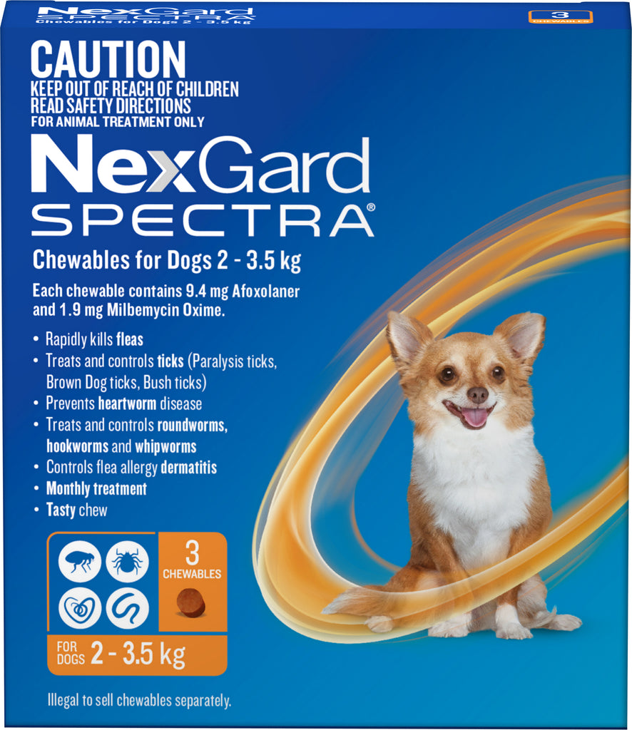 Nexgard spectra orange 2025