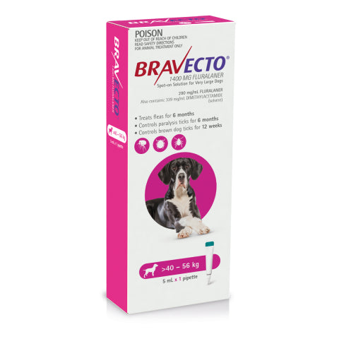 Bravecto Dog - BRAVECTO DOG SPOT ON 40-56KG 1PK