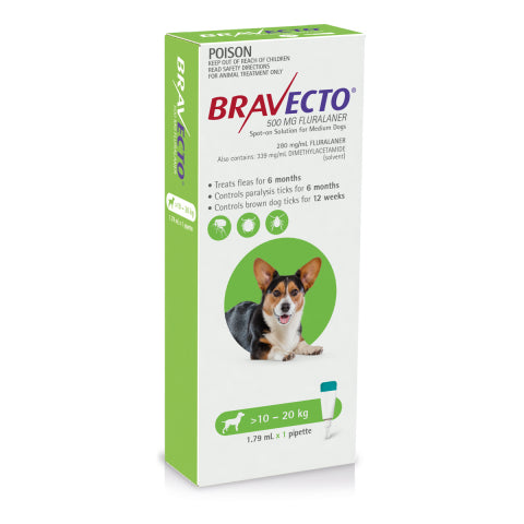Bravecto Dog - BRAVECTO DOG SPOT ON 10-20KG 1PK