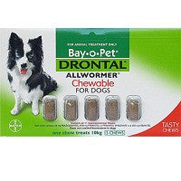 Drontal Dog - Drontal Dog Allwormer Chewable 10Kg - Medium Breed Dogs