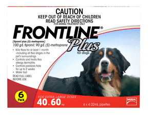 Frontline plus top extra large dog