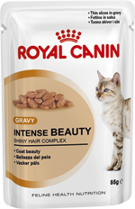 Royal Canin Cat - Royal Canin INTENSE BEAUTY ADULT IN GRAVY (pouches)