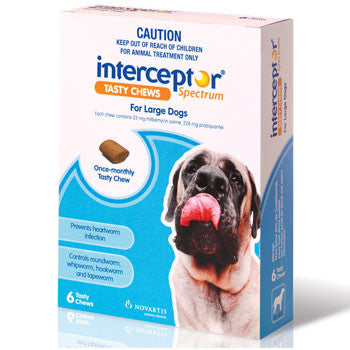 Interceptor Dog - Interceptor Large Dog Chews (Blue) 22-45Kg